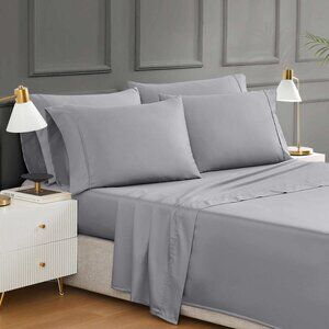 Hotel Signature Egyptian Cotton 400 Thread Count 6-Piece Sheet Set, King, NWT